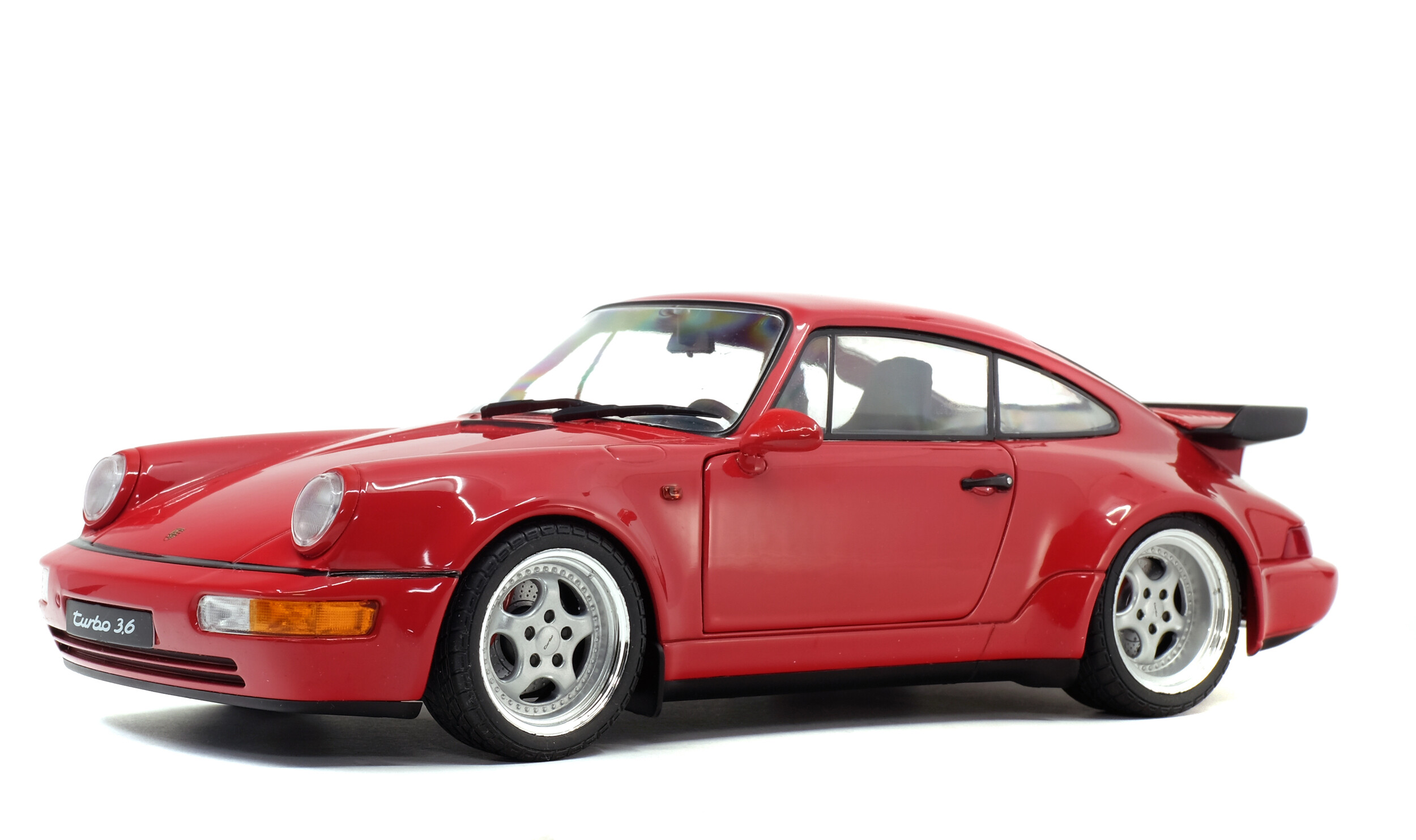 Solido 1/18 Porsche 911 (964) Turbo 3.6-Rouge Indien-1990 